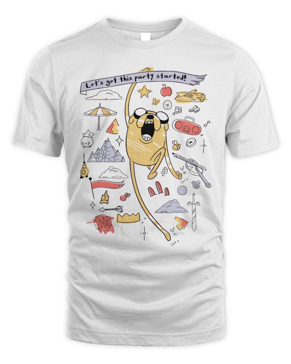 Adventure Time Merch Jake Party Started Shirt